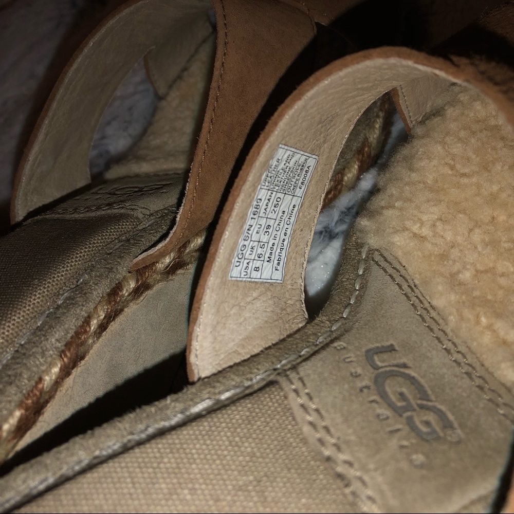 UGG Margot chestnut wedge sandal - Picture 2 of 4